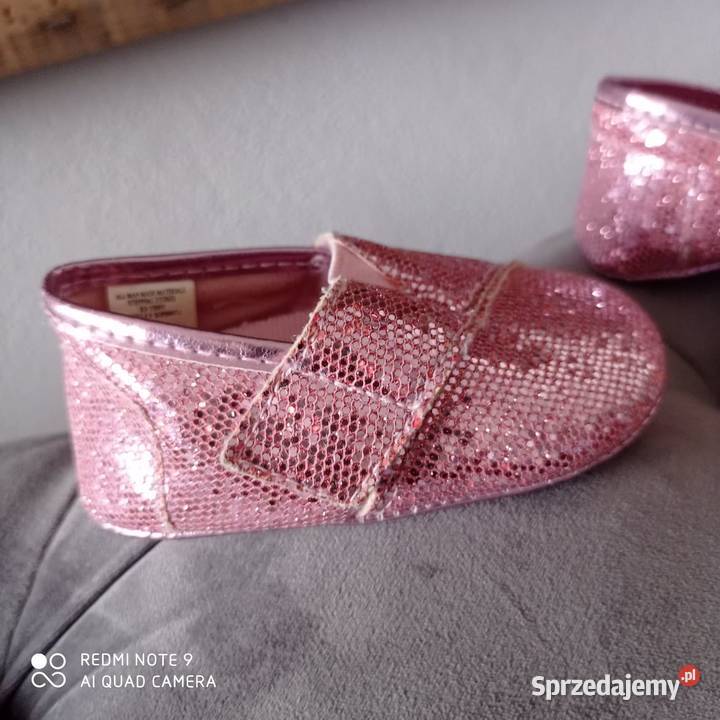 Buciki różowe brokat 12 Lubartów sprzedam