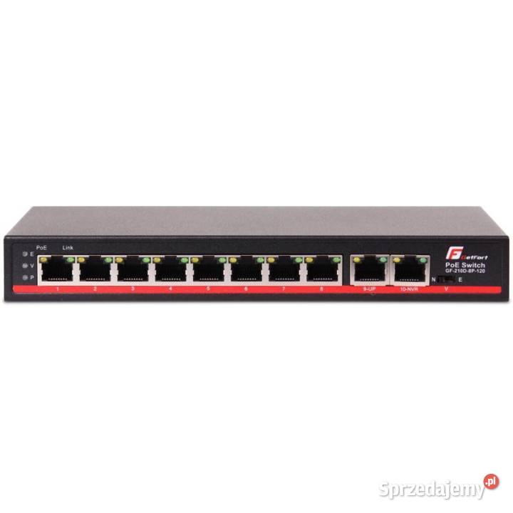 SWITCH POE GETFORT 8FE2GE 120W Wysokiej jakości Knurów sprzedam