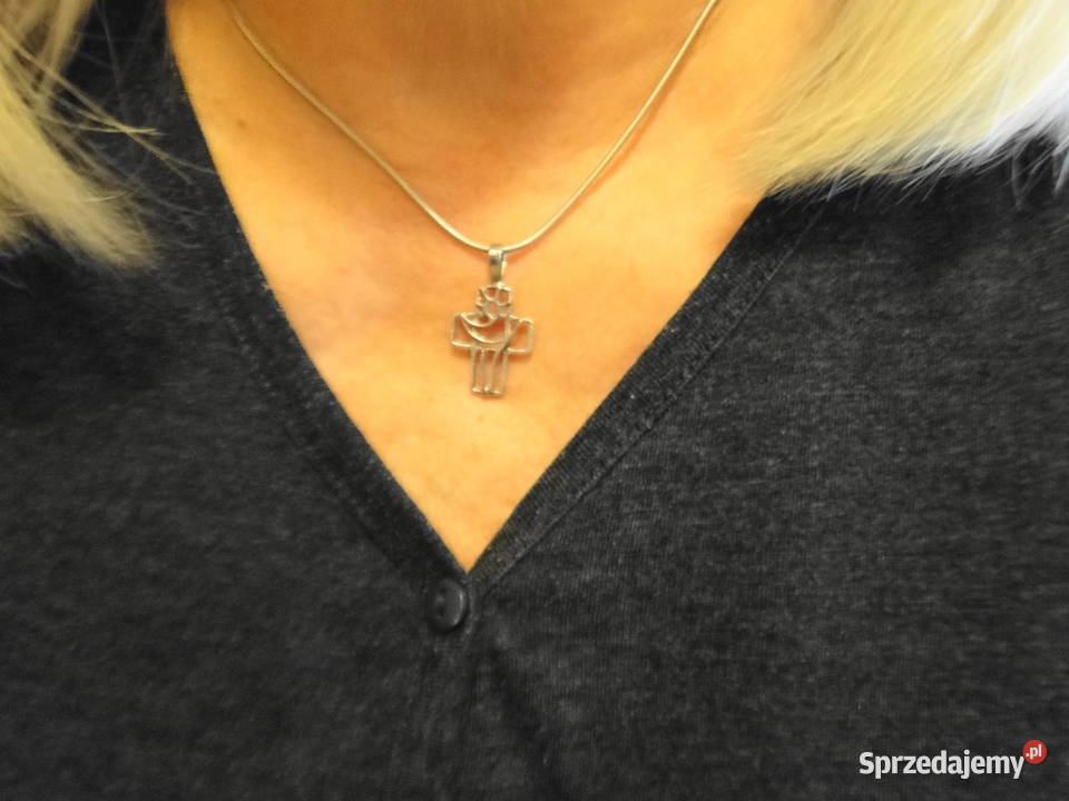 Stary naszyjnik krzyżyk Warmet na łańcuszku Warszawa sprzedam