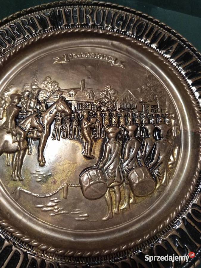 Deklaracja Niepodległośći z 1776r na miedzianym