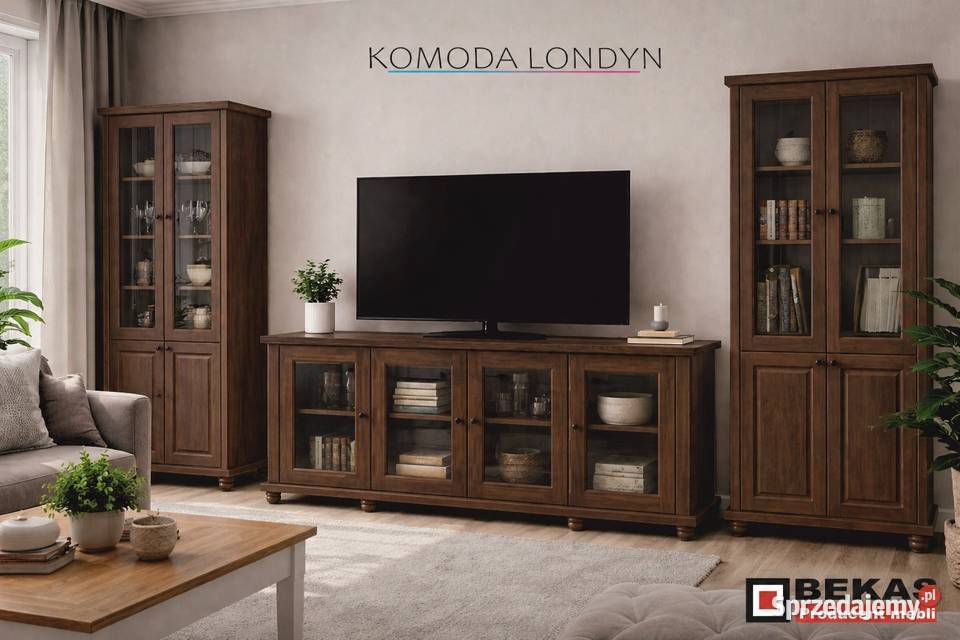 SALON Komoda LONDYN 1804DFloT Dąb Orzech Indu