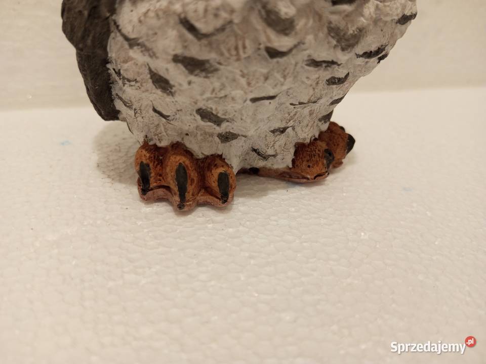 Sowa figurka z gipsu DIY przedmiot dekoracyjny Mszczonów sprzedam
