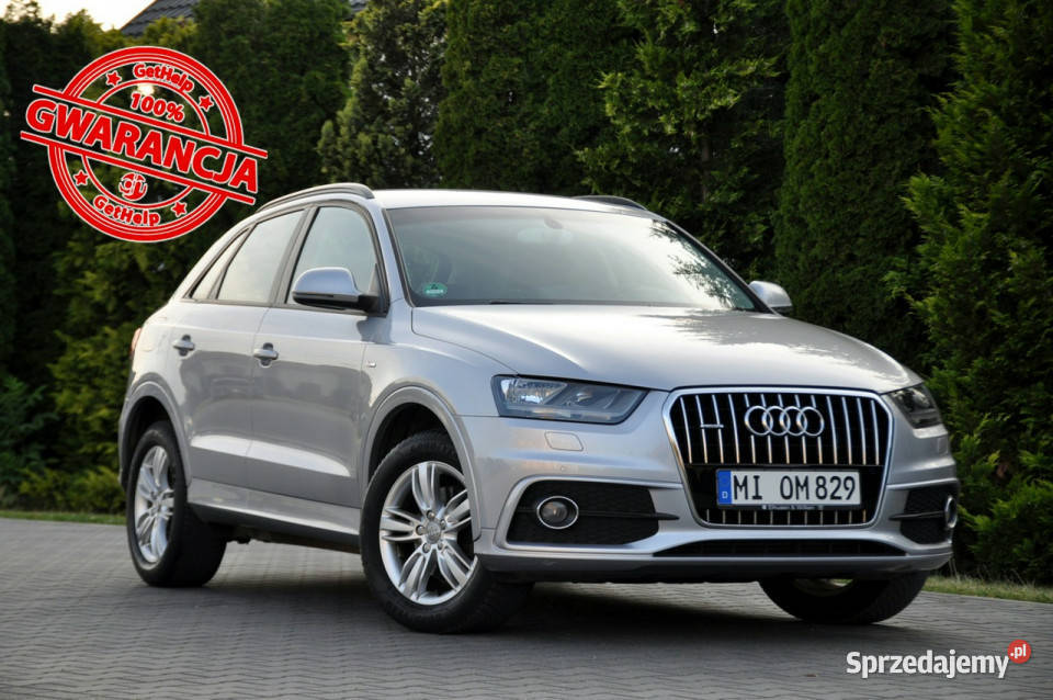 Audi Q3 20T17079SLineNaviKameraAutomatI kurtyny powietrzne Ostrów Mazowiecka