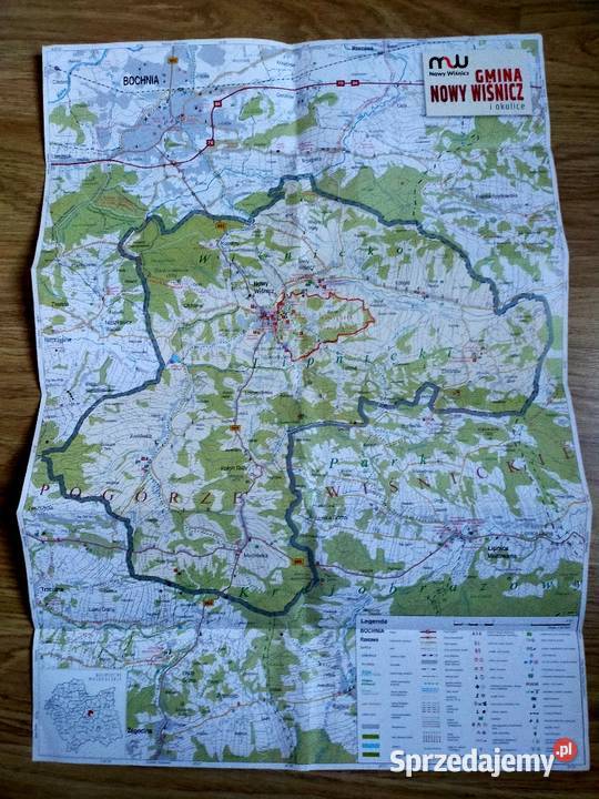 Mapa turystyczna Gmina Nowy Wiśnicz i 130000 Kultura i Rozrywka Przemyśl
