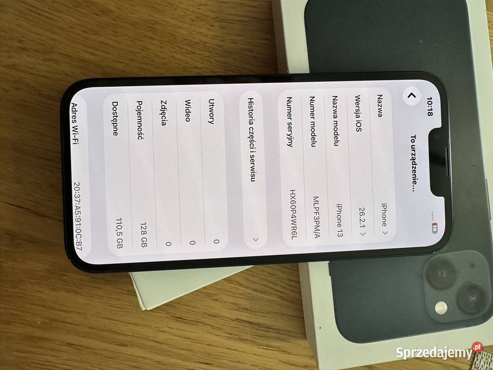 Apple iPhone 13 128GB pełen komplet Brzezinki sprzedam