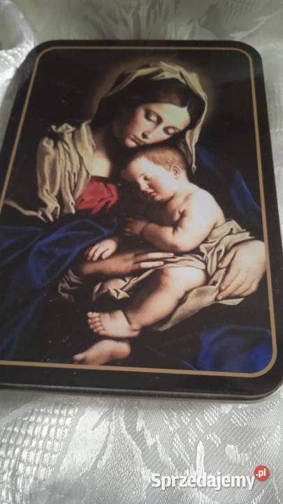 METALOWA KASETKA Z UROCZYM ZDJĘCIEM MATKI Piła