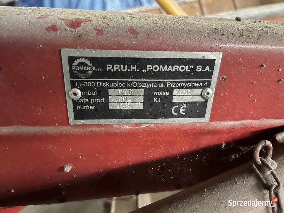 Przetrząsaczo zgrabiarka POMAROL Z518 produkcji Teresin sprzedam