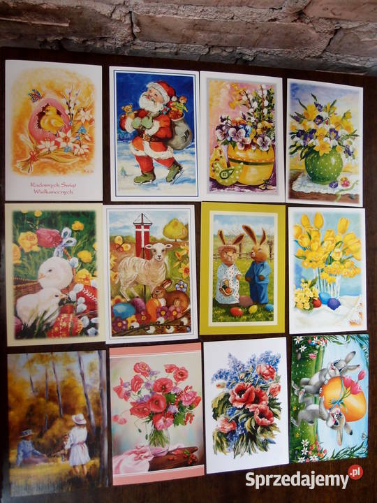 Pocztówki karty pocztowe Świąteczne i inne Łódź