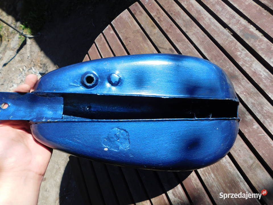 Zabytkowy zbiornik bak motocyklowy Patent Blau Kęty