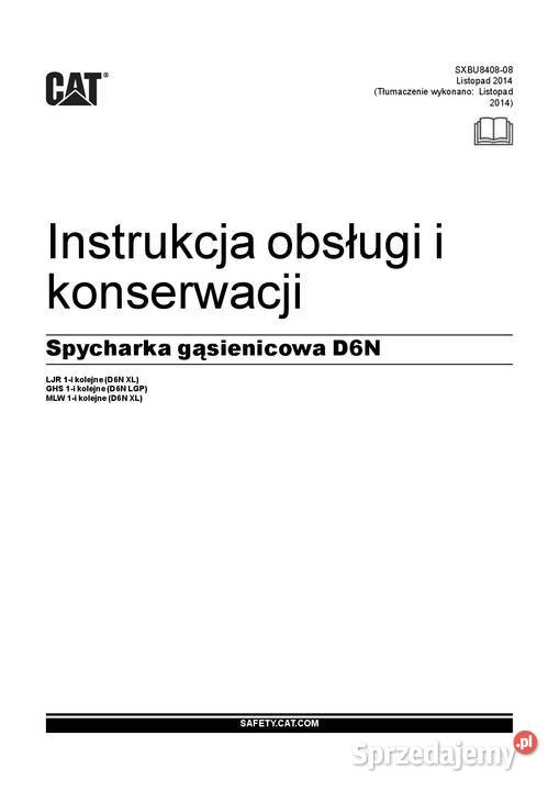 CATERPILLAR D6N XL D6N LGP spycharka DTR