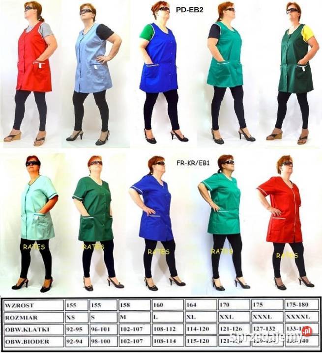 Fartuchy medyczne firmy Rates 20 Łuków