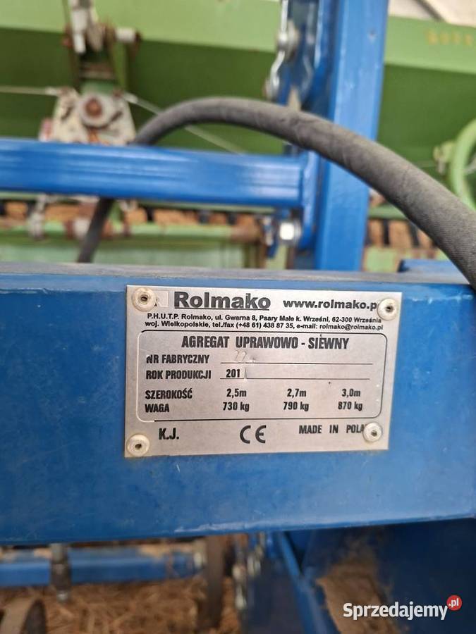 Agregat uprawowo siewny 3m Rolmako Amazone D7 nieuszkodzony zachodniopomorskie Głazów