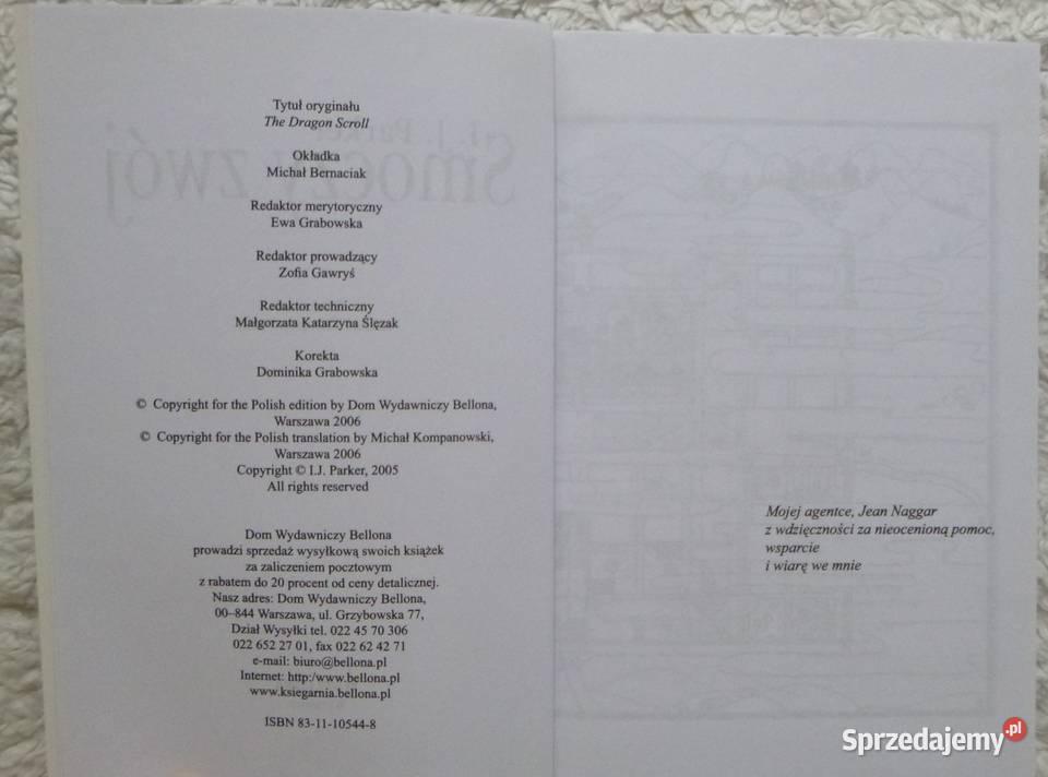 Smoczy zwój I J Parker