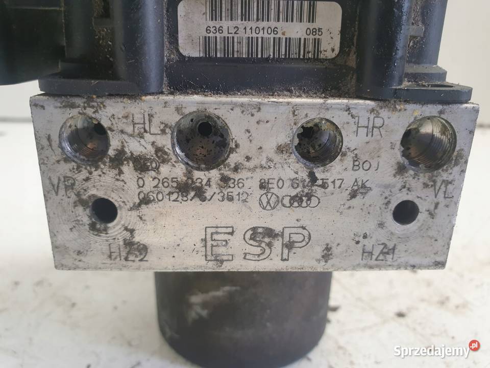 Audi A4 B7 POMPA ABS Sterownik 8E0910517D Rudka