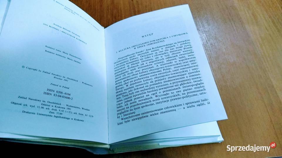 Fraszki Jan Kochanowski Biblioteka Narodowa