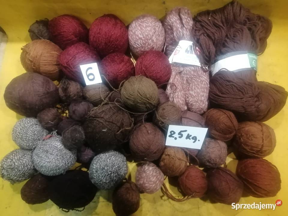wełna włóczka 25 kłębki różne kolory Rękodzieło Piotrków Trybunalski