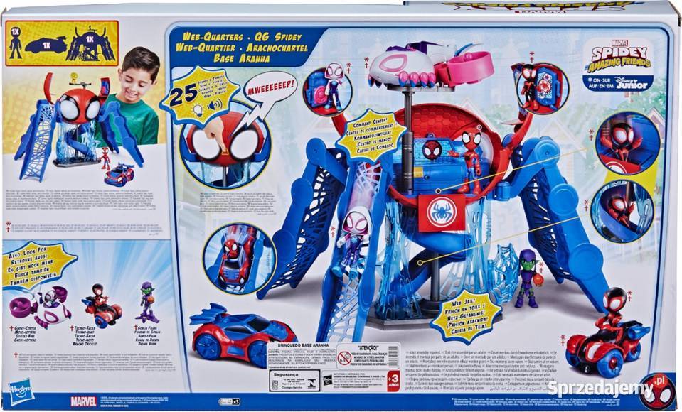 Spidey Spiderman Interaktywna Baza 25 Fraz Hasbro