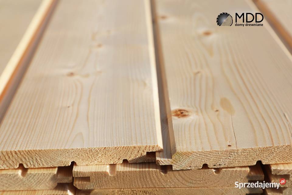 Szalówka deska elewacyjna świerkowa 14 x 121 mm Łabuńki Pierwsze sprzedam
