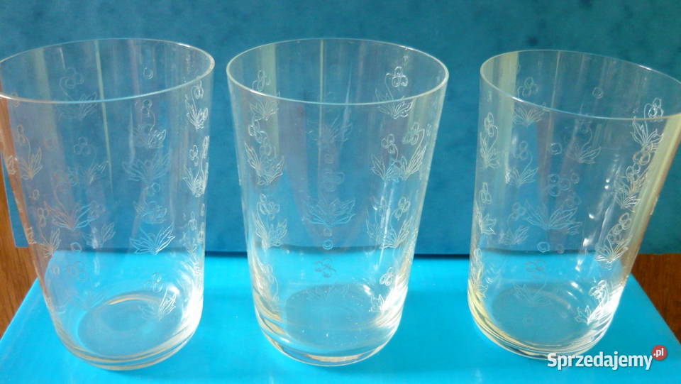 Szklanki 3 sztuki śląskie