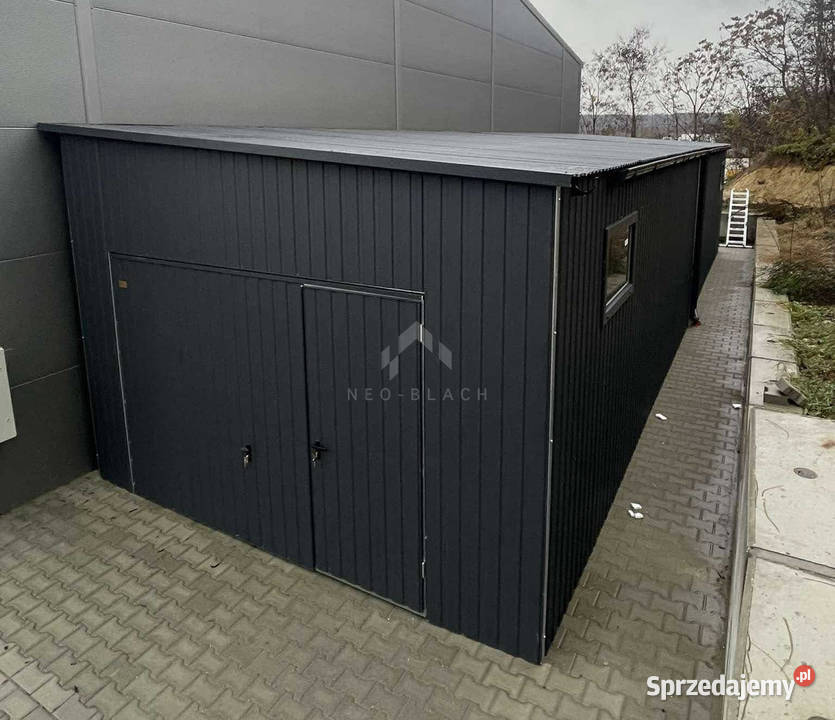 Garaż blaszany 45x10m 2x brama uchylna 2x drzwi śląskie Wisła