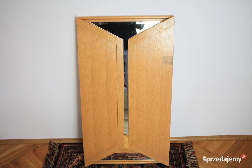 Drewniane lustro SZLIFOWANE rozkładane inny kolor Góra