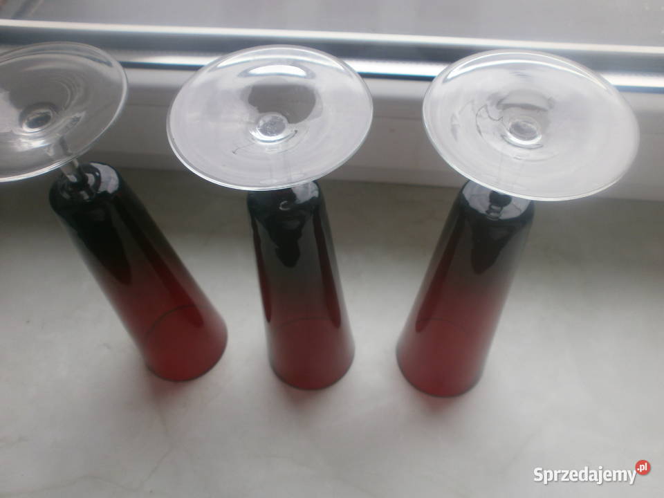 Szampanki 3 sztuki szklane lubuskie Zielona Góra