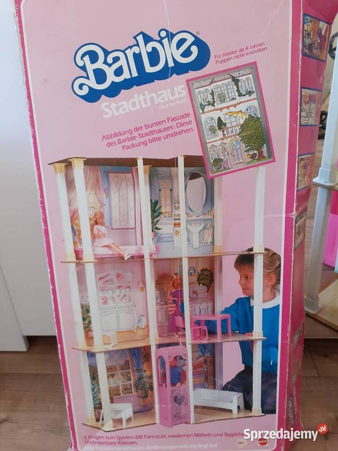 Stary domek barbie lata 8090 lalki i mebelki zielony Gorzów Wielkopolski
