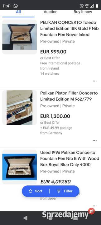 Limitowane złote pióro wieczne Pelikan Concerto Opole