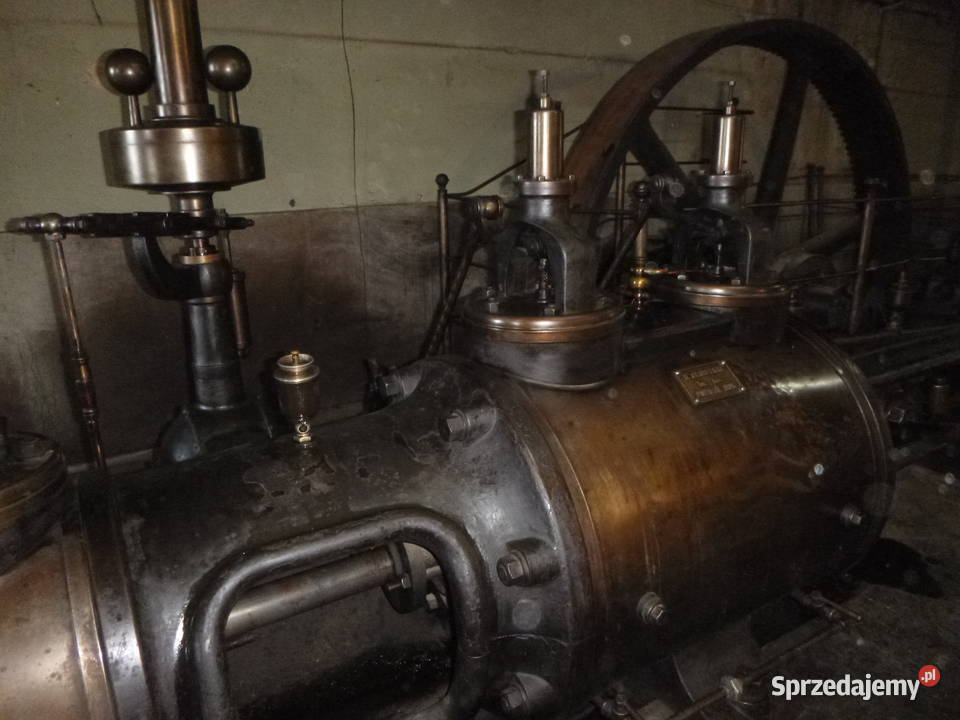 MASZYNA PAROWA HCEGIELSKI 1908 KOMPLETNA SPRAWNA Produkcja śląskie Bielsko-Biała