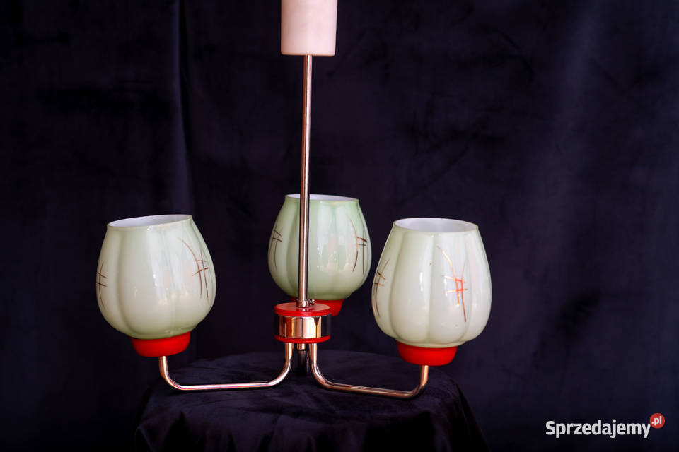 Żyrandol lata 70 Look PopArt MidCentury Vintage Dąbrowa Górnicza
