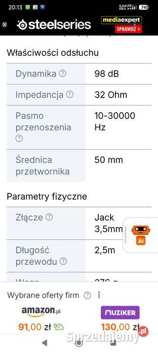 Słuchawki półotwarte Superlux50mm mazowieckie Warszawa