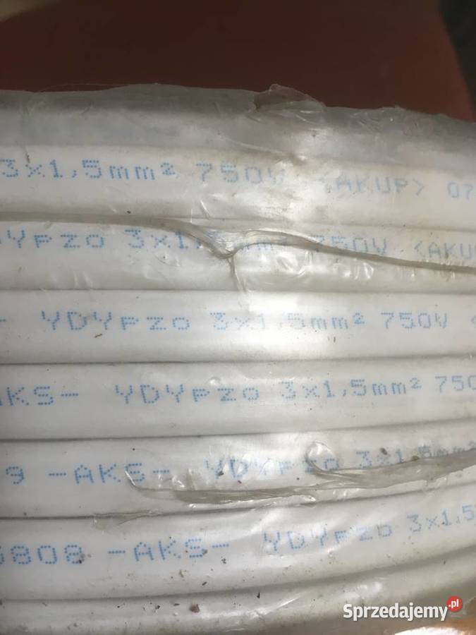 Sprzedam płaski przewód YDYp 3x15 mm2 kolor Kraków