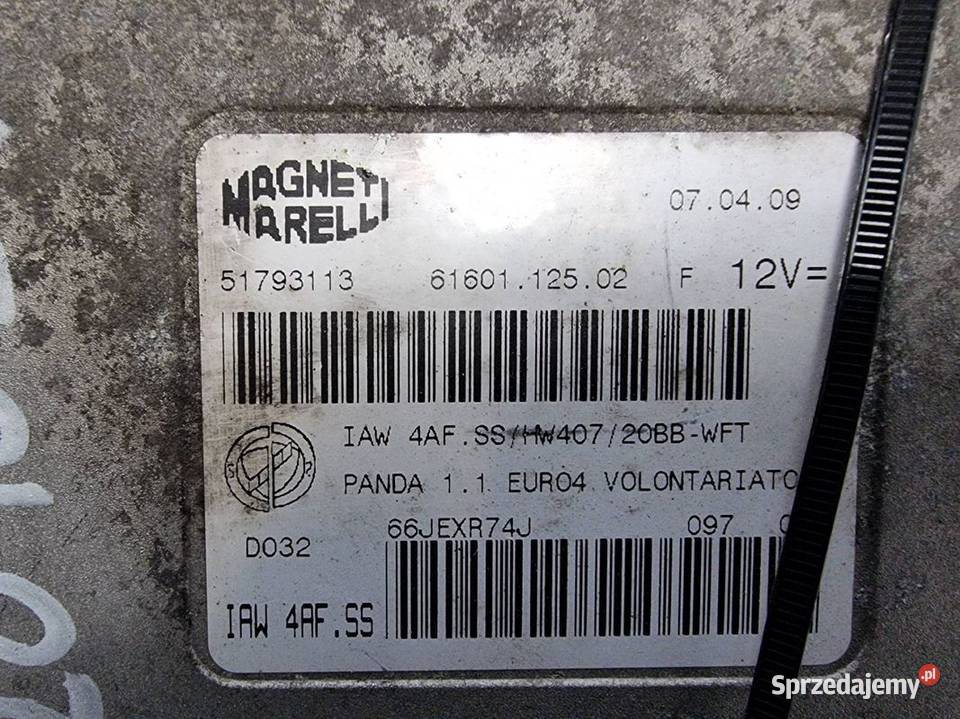KOMPUTER SILNIKA ECU FIAT PANDA 51793113 Lipno