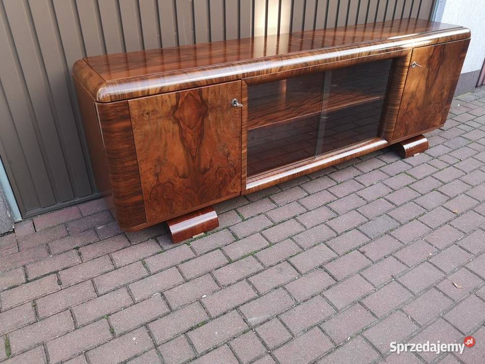 Komoda ARTDECO Orzech RTV Niska 210 Zgrabna