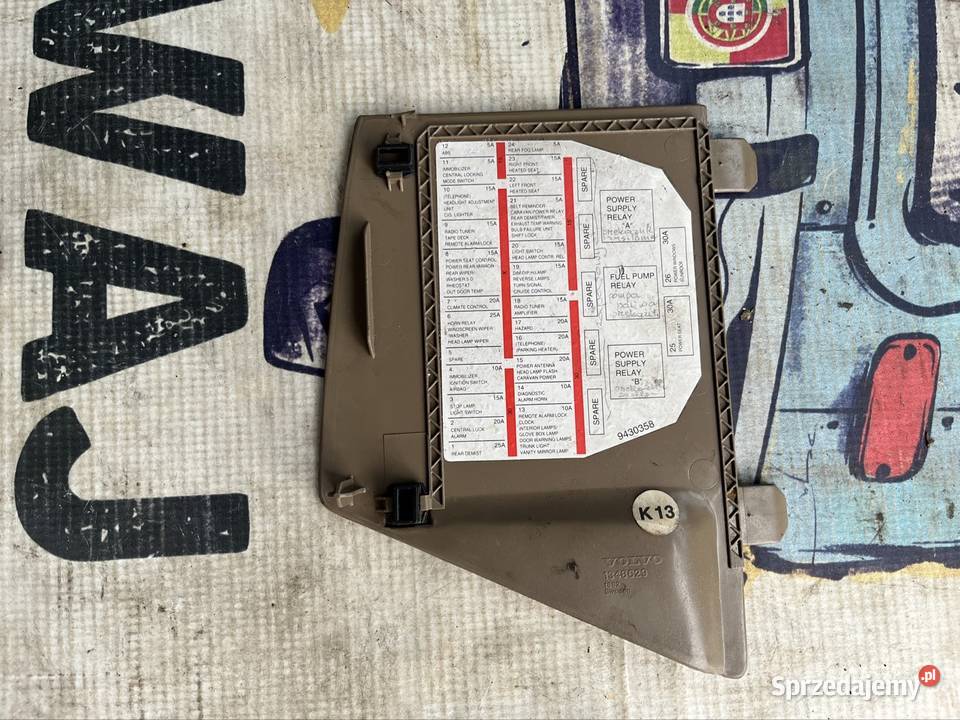 Zaślepka bezpieczników Volvo 960 beżowa Ruda Śląska