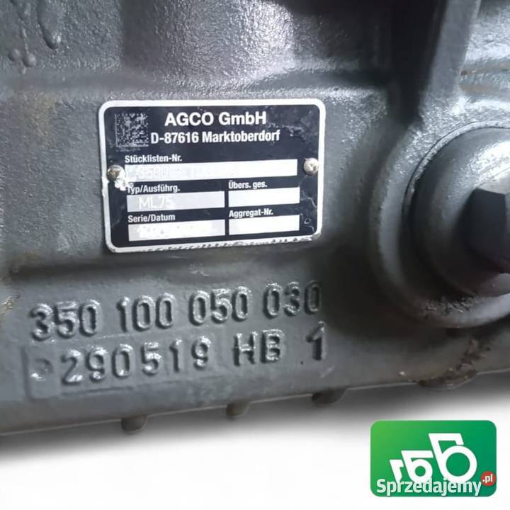 Dyferencjał 10x59 Tylny most AGCO 350100050030 Wilkowo
