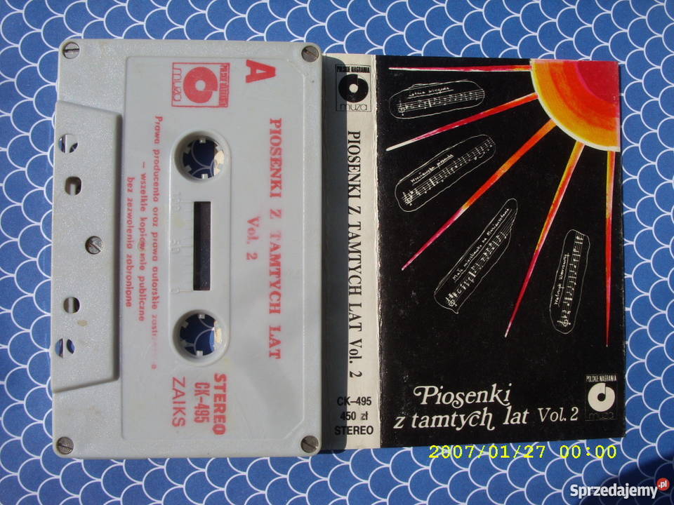 Skladanka kaseta PIOSENKI Z TAMTYCH LAT VOL 1 i kaseta Wołów