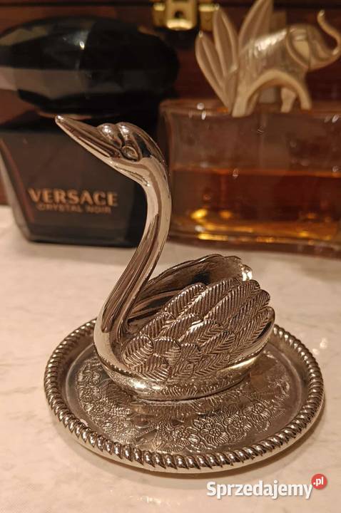 Figurkastojak do biżuterii łabędź na tacce Warszawa