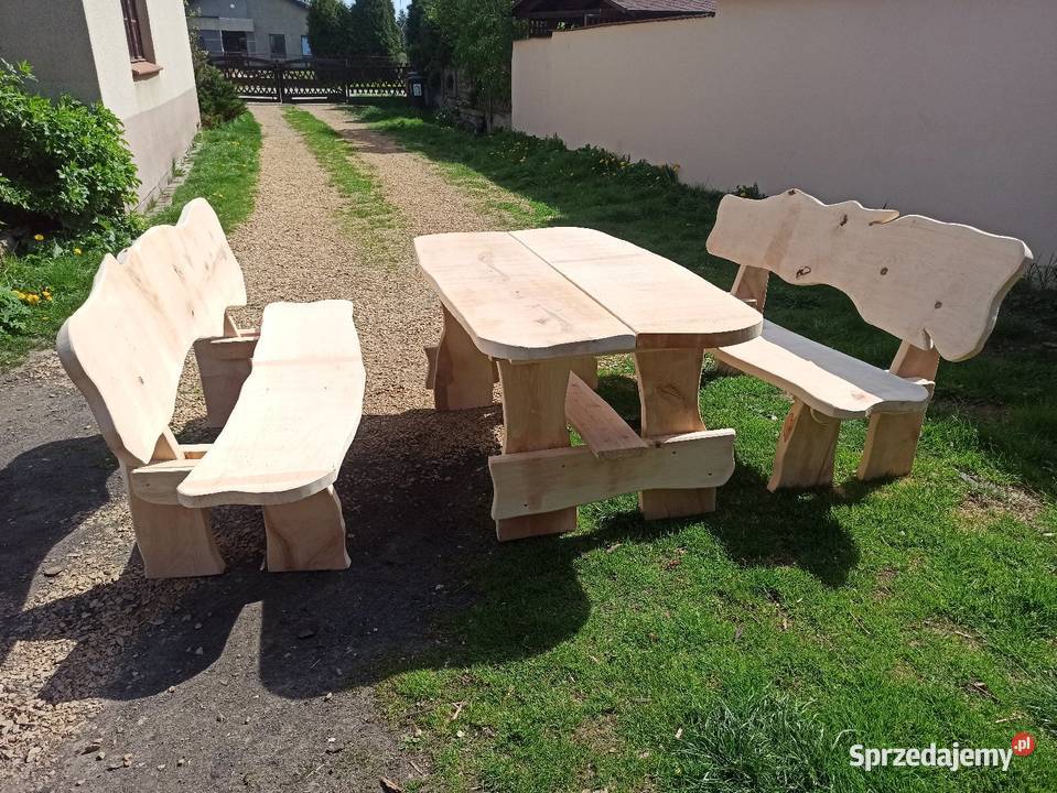 Meble ogrodowe biesiadne z bali śląskie Woźniki