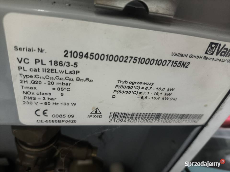 Piec gazowy VAILLANT mazowieckie