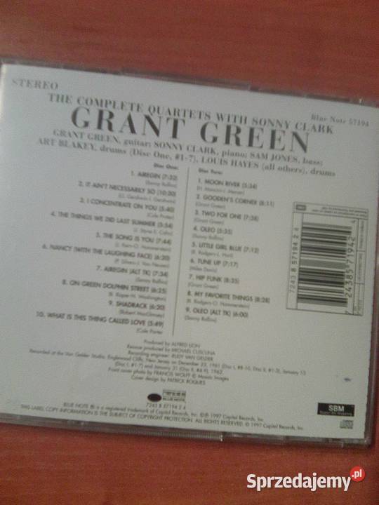 Grant Green The Complete Quartets With Sonny Warszawa