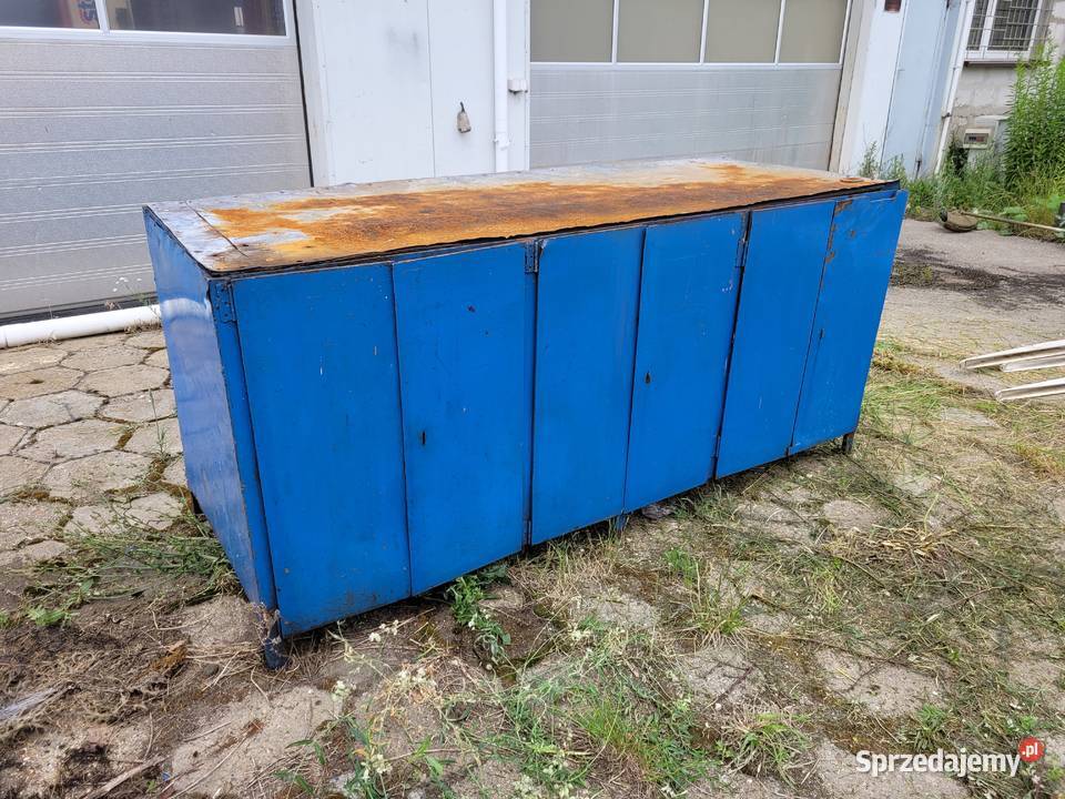 Stół warsztatowy z 3 szafkami Stojadła