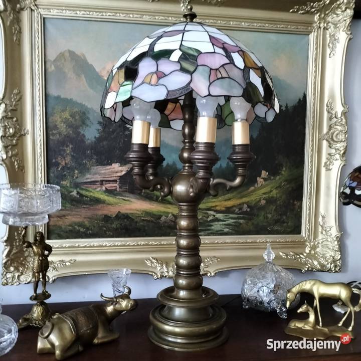 Lampa witrażowa stołowa Legnica
