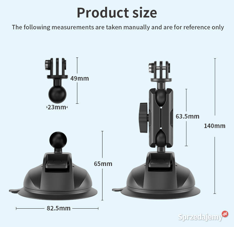 Uchwyt samochodowy przyssawka do GoPro na Wrocław