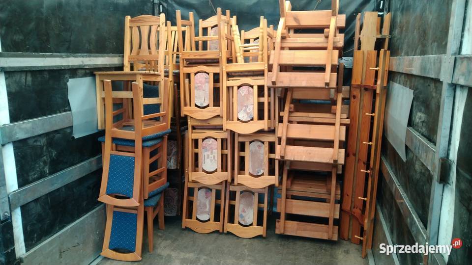 Krzesła komplet zestaw Chojna