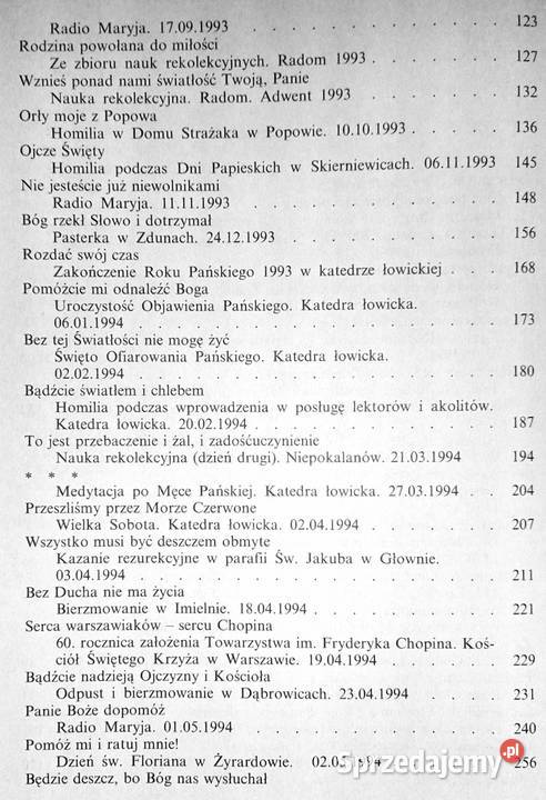 Jam sługa Twój Kazania różne ks bp Józef Chełm sprzedam