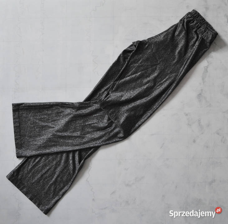 srebrne dzwony na imprezę spodnie z wysokim mazowieckie