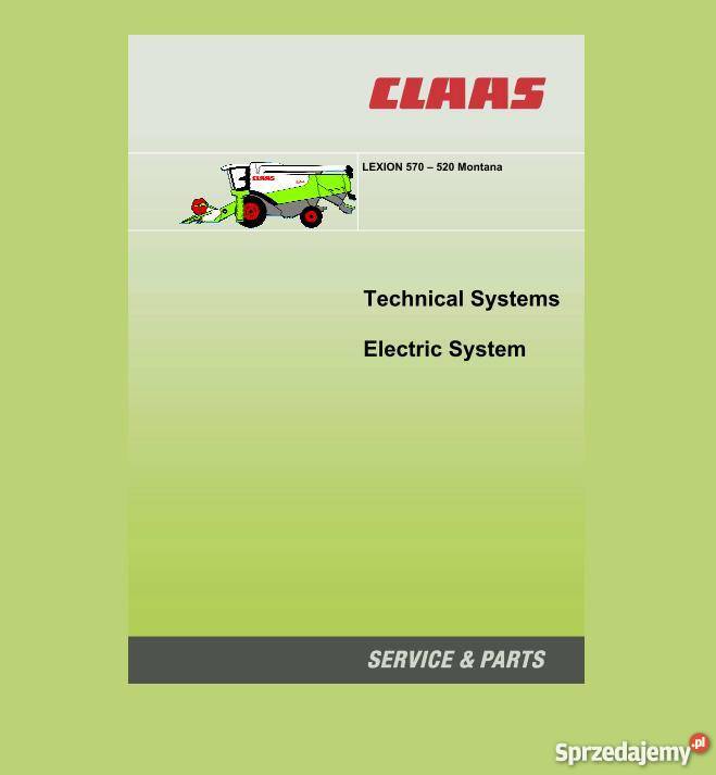 Claas Lexion 510 520 530 540 540C 550 instrukcja Kielce sprzedam