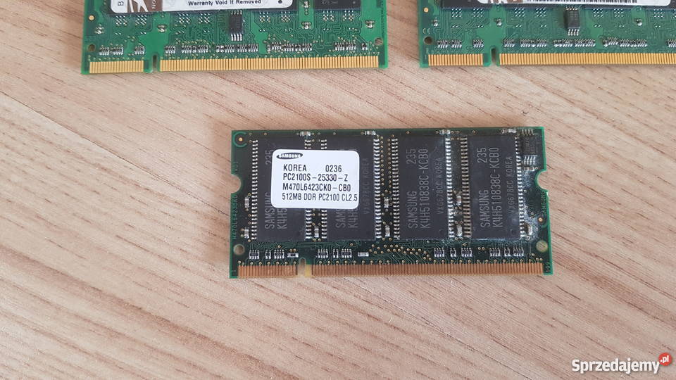 Zestaw pamięci do laptopa laptopów DDR2 DDR 2 Pojemność 512MB mazowieckie sprzedam