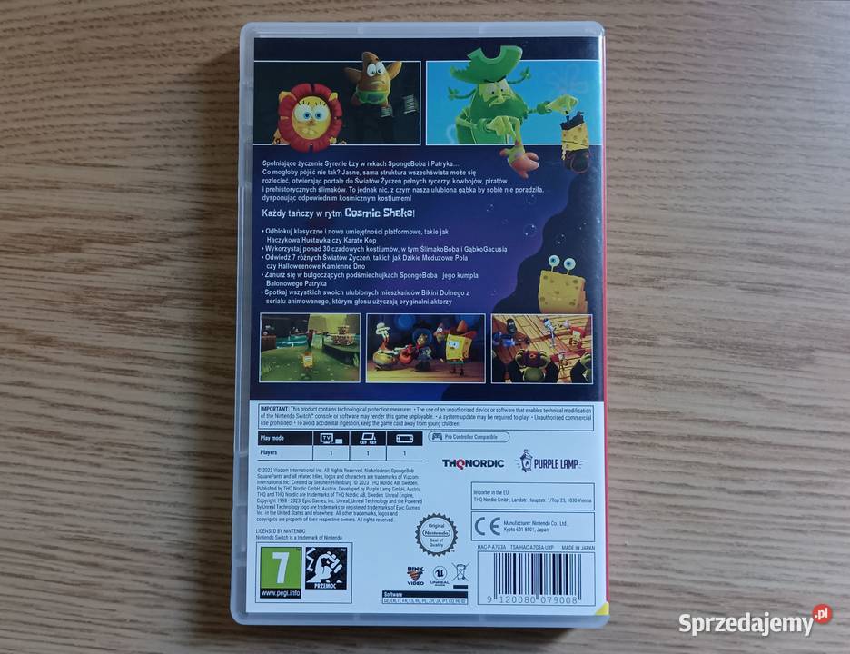 SpongeBob Kanciastoporty The Cosmic Shake Gdańsk sprzedam